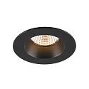SLV Indbygnings loftlampe NEW TRIA® UNIVERSAL rund IP20 / IP65, sort dæmpbar