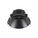 Forsænket loftsring NEW TRIA® 75 rund, dybt, sort