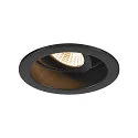 SLV recessed ceiling ring NEW TRIA® 68 round, low, black