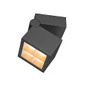 SLV Udendørs wall luminaire S-CUBE firkantet, CCT Switch, vipbar IP65, antracit dæmpbar