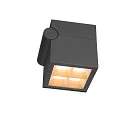 SLV Udendørs wall luminaire S-CUBE firkantet, CCT Switch, vipbar IP65, antracit dæmpbar