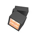 SLV Udendørs wall luminaire S-CUBE firkantet, CCT Switch, vipbar IP65, antracit dæmpbar
