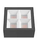 SLV Udendørs wall luminaire S-CUBE firkantet, CCT Switch, vipbar IP65, antracit dæmpbar