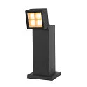 SLV socket luminaire S-CUBE 35 square, CCT Switch, tiltable IP65, anthracite dimmable