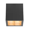 SLV Udendørs loftlampe S-CUBE down, firkantet, stiv, CCT Switch IP65, antracit dæmpbar