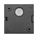 SLV Udendørs loftlampe S-CUBE down, firkantet, stiv, CCT Switch IP65, antracit dæmpbar