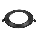 Dæksel DOWNLIGHT V 150 let forsænket, sort