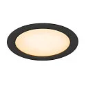 SLV Dæksel DOWNLIGHT V 200 flad, sort