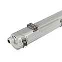 SLV damp-proof luminaire WATERPROOF V 1200 DALI DALI controllable, impact resistant IP66, grey dimmable