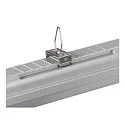 SLV damp-proof luminaire WATERPROOF V 1200 DALI DALI controllable, impact resistant IP66, grey dimmable