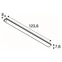 SLV damp-proof luminaire WATERPROOF V 1200 DALI DALI controllable, impact resistant IP66, grey dimmable