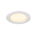 SLV Indbygnings loftlampe DOWNLIGHT V 100 uden ramme, CCT Switch, kablet gennem IP54 / IP20, sort 