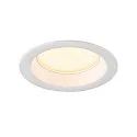 SLV Indbygnings loftlampe DOWNLIGHT V 100 uden ramme, CCT Switch, kablet gennem IP54 / IP20, sort 
