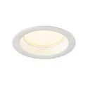 SLV Indbygnings loftlampe DOWNLIGHT V 100 uden ramme, CCT Switch, kablet gennem IP54 / IP20, sort 