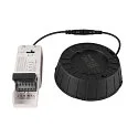 SLV Indbygnings loftlampe DOWNLIGHT V 150 uden ramme, CCT Switch, multipower, kablet gennem IP54 / IP20, sort 