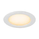 SLV Indbygnings loftlampe DOWNLIGHT V 150 uden ramme, CCT Switch, multipower, kablet gennem IP54 / IP20, sort 
