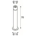 SLV outdoor floor lamp R-CUBE 75 round, CCT Switch, cardanic swivelling IP65, anthracite dimmable