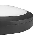 SLV Væg- og Loftlampe OUTDOOR BULKHEAD V 360 HF med sensor, CCT Switch, slagfast, omskiftelig IP65, sort, lakeret 