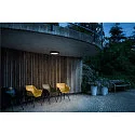 SLV Væg- og Loftlampe OUTDOOR BULKHEAD V 360 HF med sensor, CCT Switch, slagfast, omskiftelig IP65, sort, lakeret 