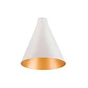 Lampeskærm LALU® CONE 15 MIX&MATCH, guld, hvid