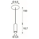 SLV Pendel LALU® MIX&MATCH indbygget version IP20, hvid dæmpbar