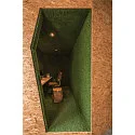 Indbygnings loftlampe KADUX SINGLE firkantet IP20, sort dæmpbar