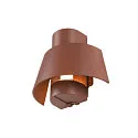 Udendørs wall luminaire PHOTONI halvrund, konisk E27 IP65, sort mat dæmpbar