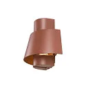 SLV Udendørs wall luminaire PHOTONI halvrund, konisk E27 IP65, sort mat dæmpbar