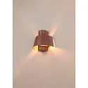 SLV Udendørs wall luminaire PHOTONI halvrund, konisk E27 IP65, sort mat dæmpbar