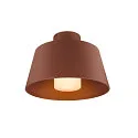 SLV outdoor ceiling luminaire PHOTONI with spacer, conical E27 IP65, rust dimmable