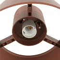 SLV outdoor ceiling luminaire PHOTONI with spacer, conical E27 IP65, rust dimmable