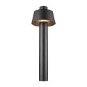 Udendørs stativlampe PHOTONI 75 slagfast, konisk E27 IP65, sort mat dæmpbar
