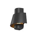 SLV Udendørs wall luminaire PHOTONI halvrund, konisk E27 IP65, rust dæmpbar
