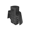SLV Udendørs wall luminaire PHOTONI halvrund, konisk E27 IP65, rust dæmpbar