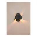 SLV Udendørs wall luminaire PHOTONI halvrund, konisk E27 IP65, rust dæmpbar
