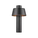Udendørs stativlampe PHOTONI 45 slagfast, konisk E27 IP65, sort mat dæmpbar