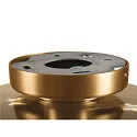 Væg- og Loftlampe PANTILO ROPE 19 cylindrisk E27 IP20, guld dæmpbar