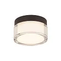 SLV Væg- og Loftlampe CYFT IP44, sort dæmpbar