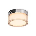 SLV Væg- og Loftlampe CYFT IP44, sort dæmpbar