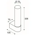 Væglampe LYGANT SINGLE IP44, messing