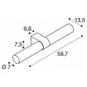 SLV Væglampe LYGANT DOUBLE IP44, chrom