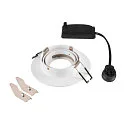 SLV ceiling recessed luminaire NEW TRIA® 75 XL round GU10 IP20, white