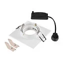 SLV ceiling recessed luminaire NEW TRIA® 75 XL square GU10 IP20, white