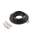 SLV Forsænket loftsring NEW TRIA® 75 XL rund, sort