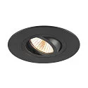 SLV Forsænket loftsring NEW TRIA® 75 XL rund, sort