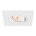 SLV recessed ceiling ring NEW TRIA® 75 XL square, white