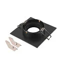 SLV recessed ceiling ring NEW TRIA® 75 XL square, black