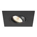 SLV recessed ceiling ring NEW TRIA® 75 XL square, black