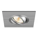 SLV Forsænket loftsring NEW TRIA® 75 XL firkantet, aluminium
