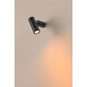 SLV Væglampe S-TUBE GU10 IP65, sort